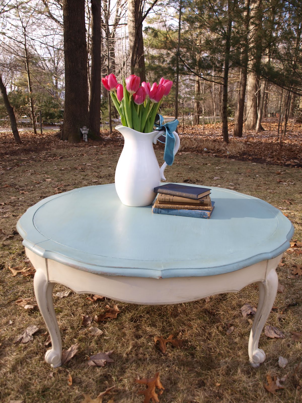 Vintage Redefined A Blue and White Coffee Table named Marie