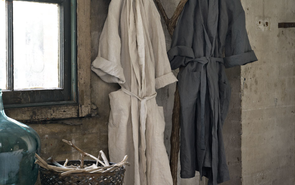 Sheridan Abbotson 100 Linen Bath Robe