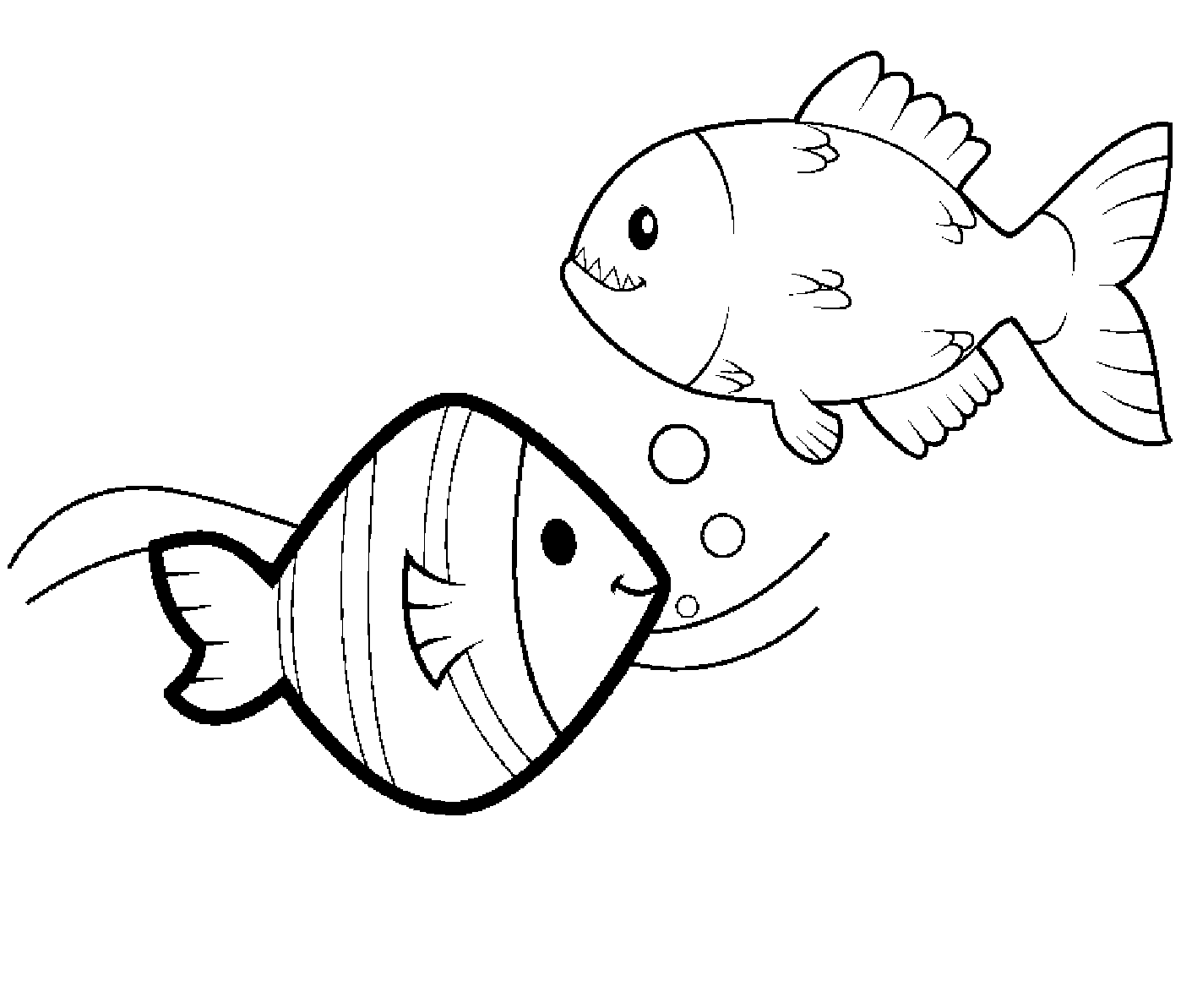 imagens de desenhos de peixes para colorir - Desenhos de Peixes para colorir jogos de pintar e imprimir