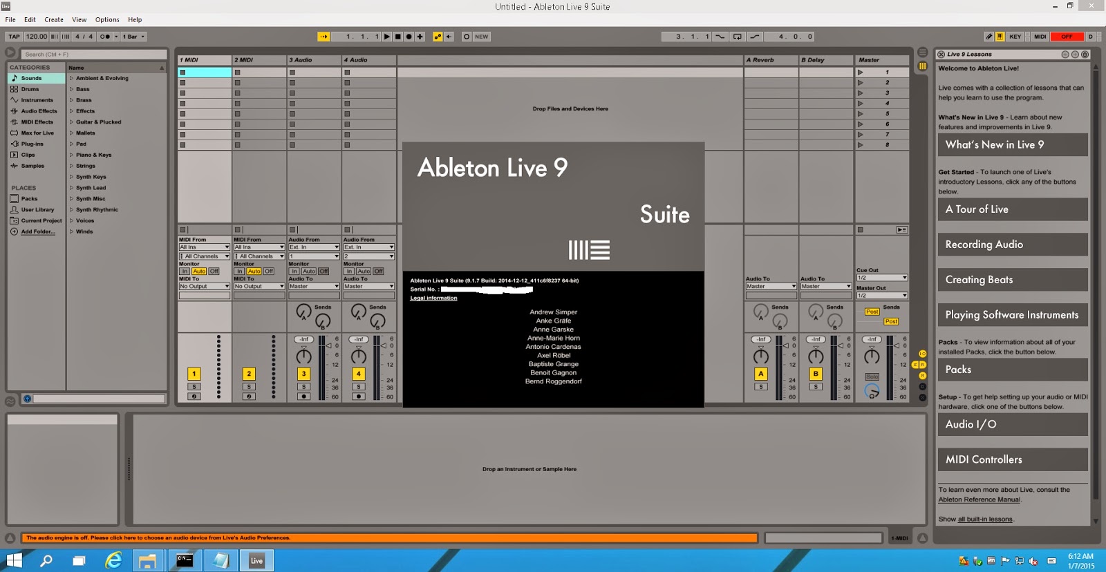 update os x to 10.11 ableton live 9.7.5