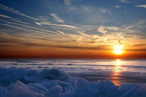 winter-landscape3 "ludington sunset in winter" captured by Paul Robertson