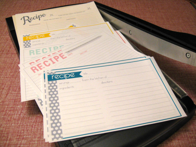 where to find recipe cards