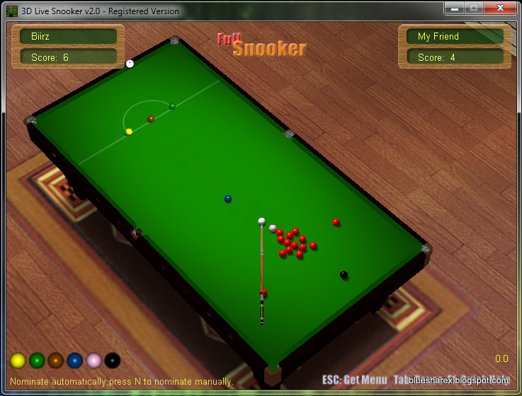 BlueShareX 3D Live Snooker [PC GAME][Dropbox]