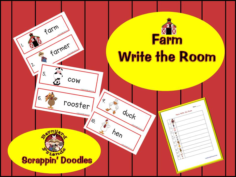 A Teacher's Touch Farm Write the Room
