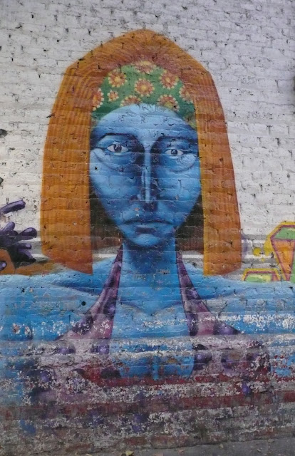 graffiti street art in bellavista, santiago de chile