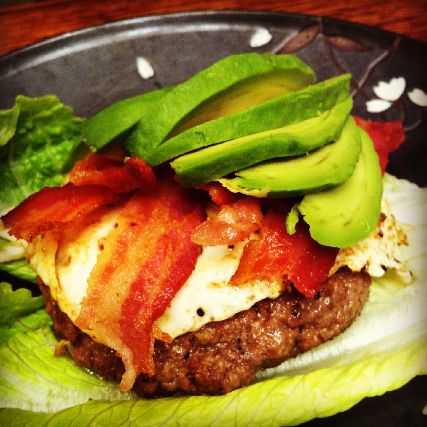 Heather's Primal Recipes Avocado Bacon Burger