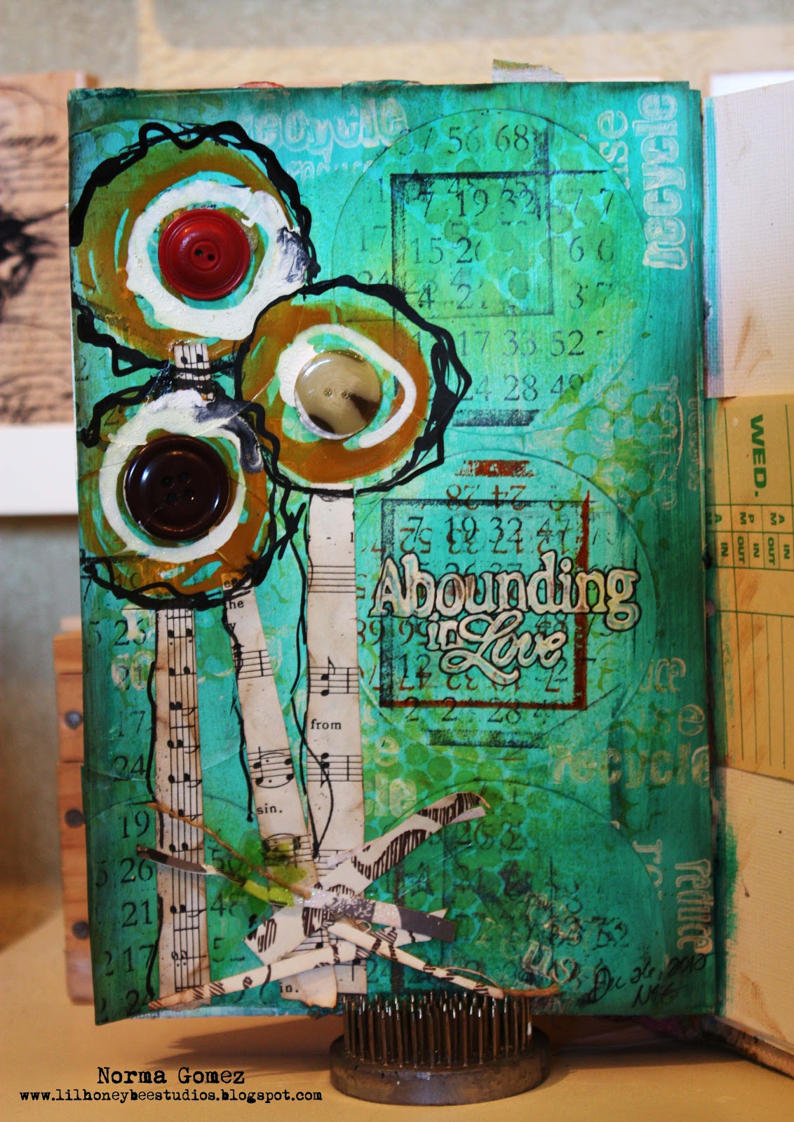 Little Honey Bee Studios Abounding in Love Art Journal