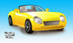 contoh gambar kartun mobil