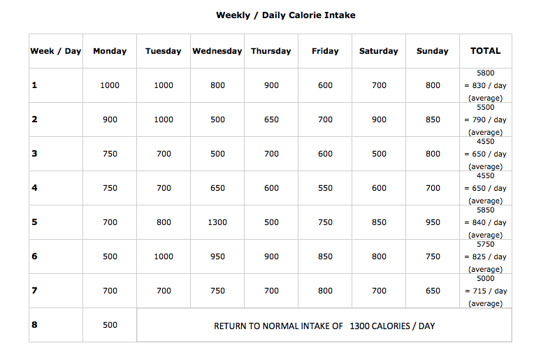No 1 Boot Camp Diet Menu cubetoday