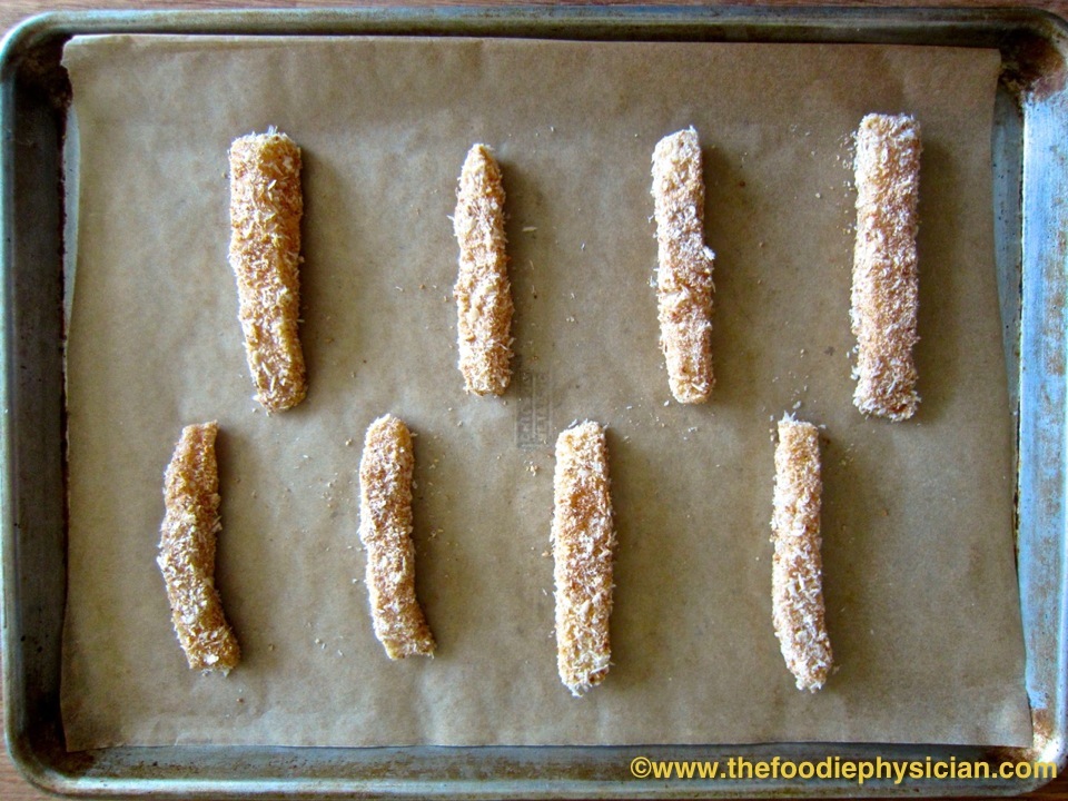 Healthy Fish Sticks with Lemon Dill Sauce - The Foodie Physician
