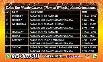 Latest 2014 Catch our Mobile Caravan at these locations