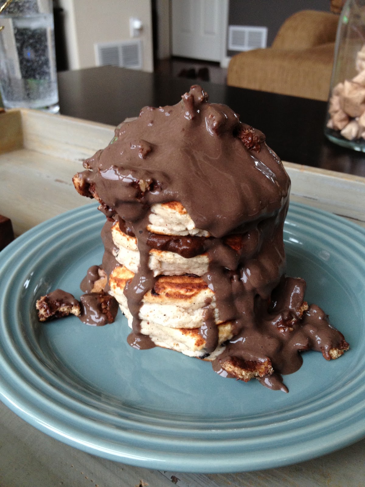 clarkpharm Chocolate Chip Cookie Dough Pancakes