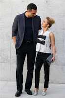 Hayden Panettiere posing with her fiance Wladimir Klitschko