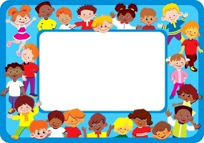 moldura para convite de formatura infantil