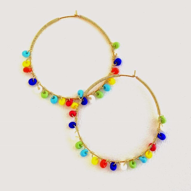 Erin Siegel Jewelry Confetti Hoop Earrings DIY TUTORIAL