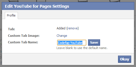 Edit YouTube For Pages Settings