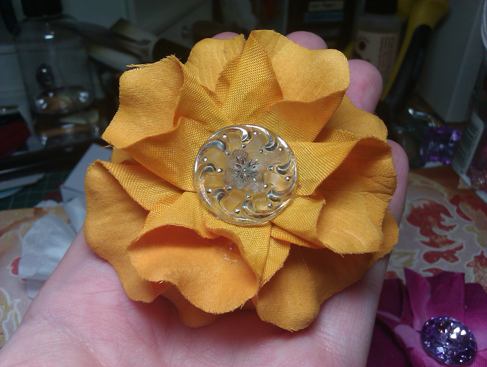 Crafty Loops Flower Tutorial Petaloops Making flowers from fake petals