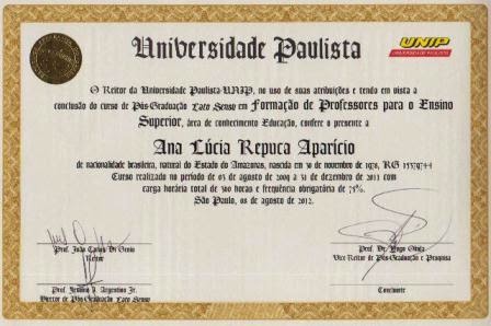 Diploma de pos graduacao