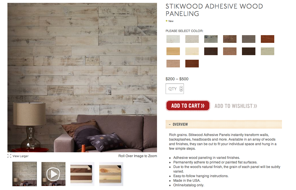 My Notting Hill Stikwood Peel & Stick Real Wood Paneling!