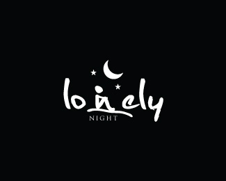 Lonely Night Logo Design Lonely Night Logo Design