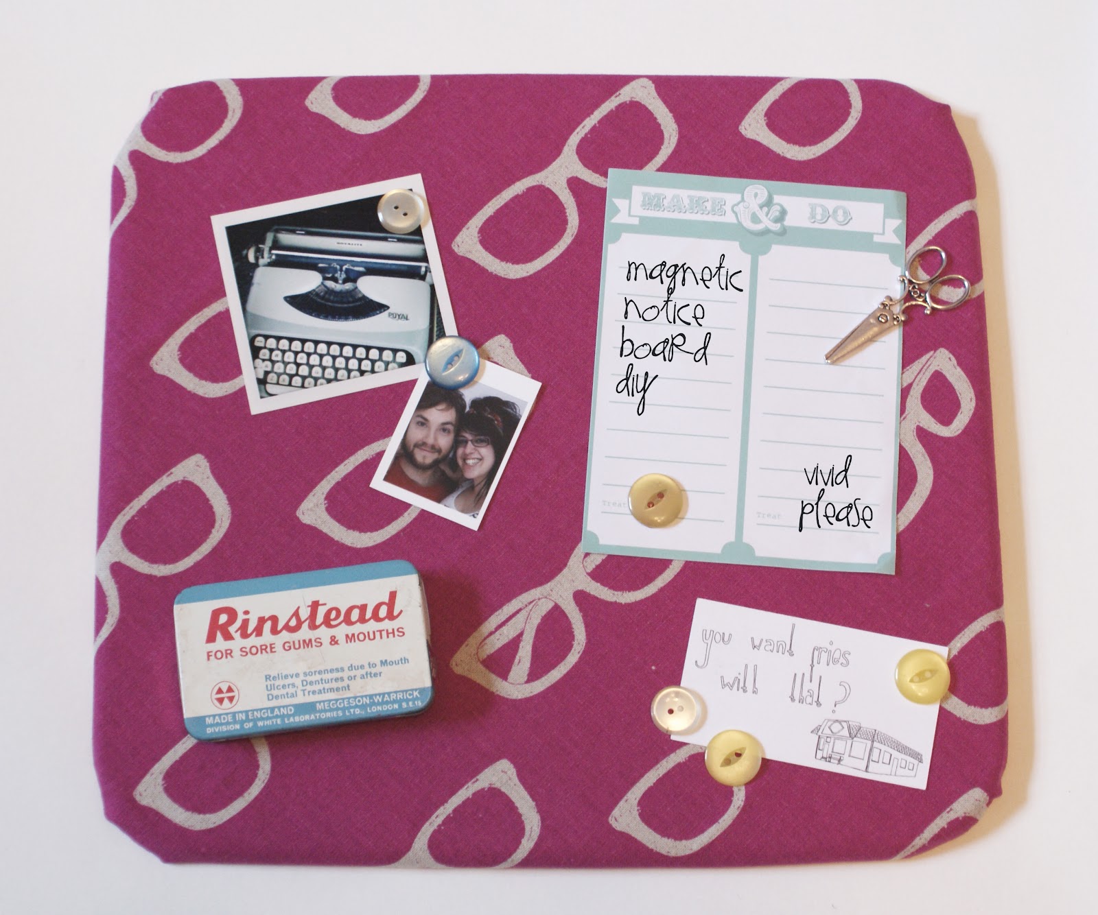 Vivid Please DIY How To Make A Notice Board With Button