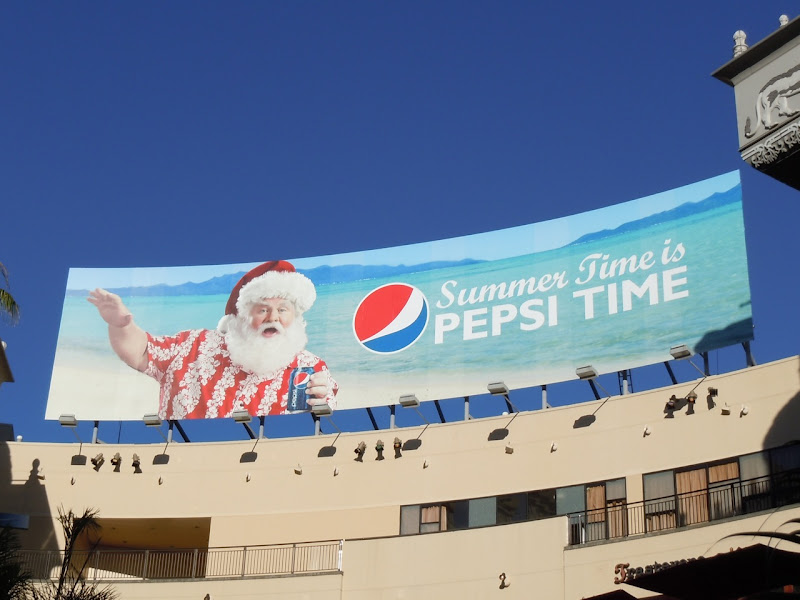 Pepsi Summer Santa billboard
