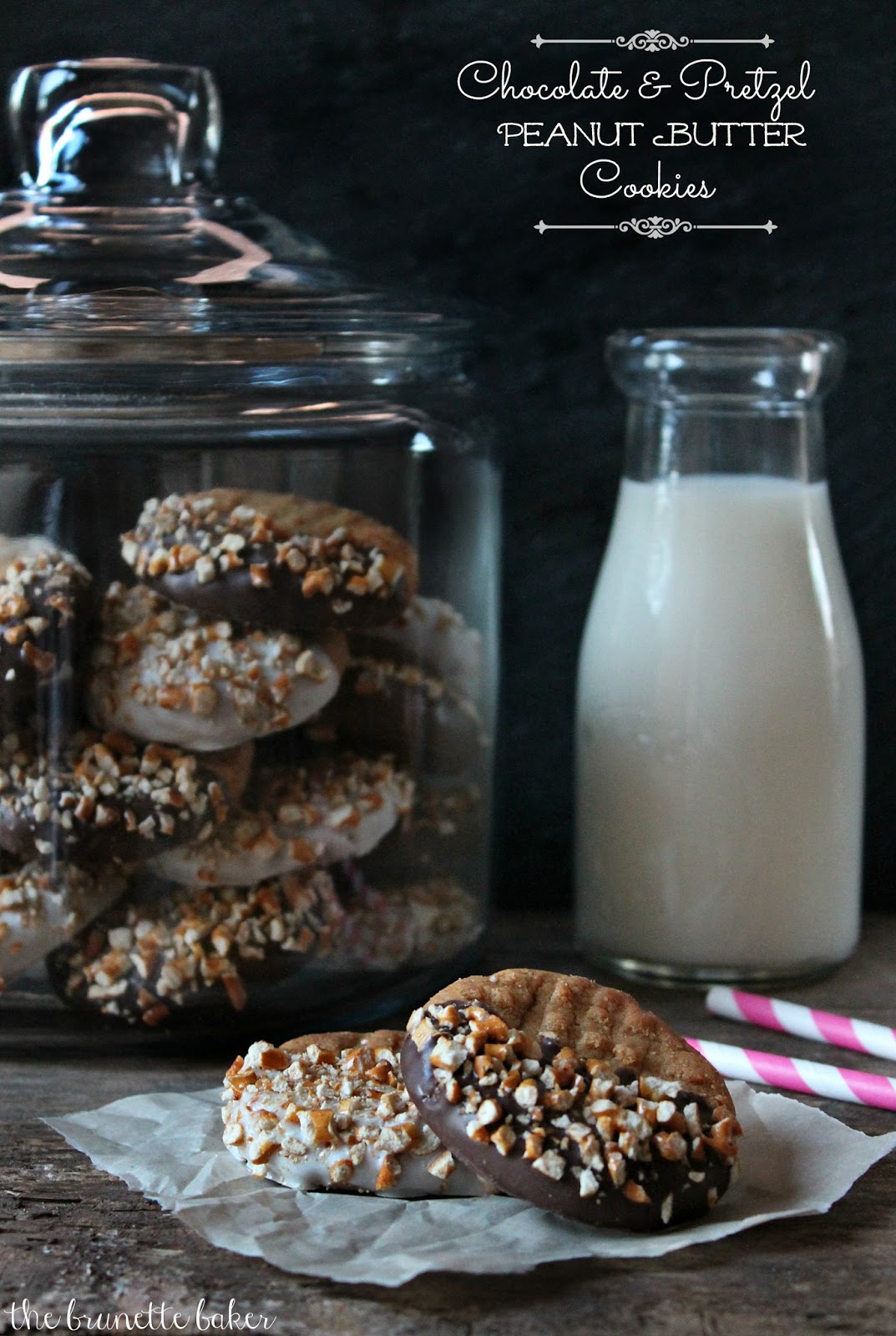 Chocolate & Pretzel Peanut Butter Cookies Gluten Free* The