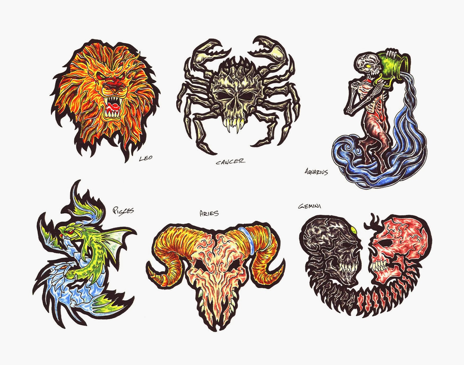 Signos Del Zodiaco A Color Son Leo Cancer Acuario Piscis Aries Signos Del Zodiaco A Color Son Leo Cancer Acuario Piscis Aries