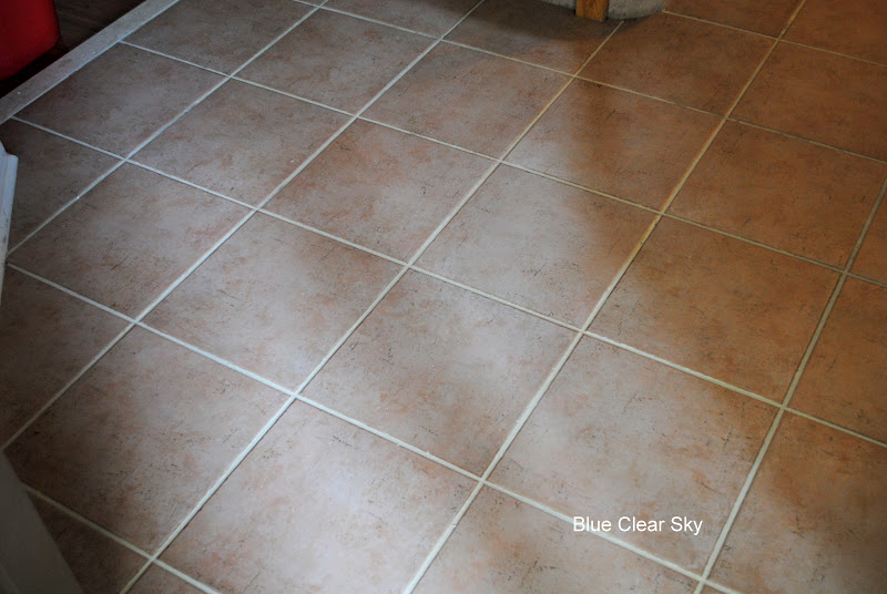 Rustic Maple Grout Refresh by Mapei in our Entry and Half Bath