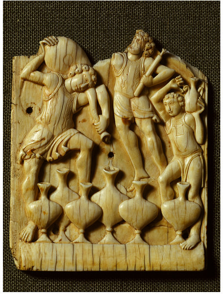 Early Christian art focuses on these Panel depicting the filling of the