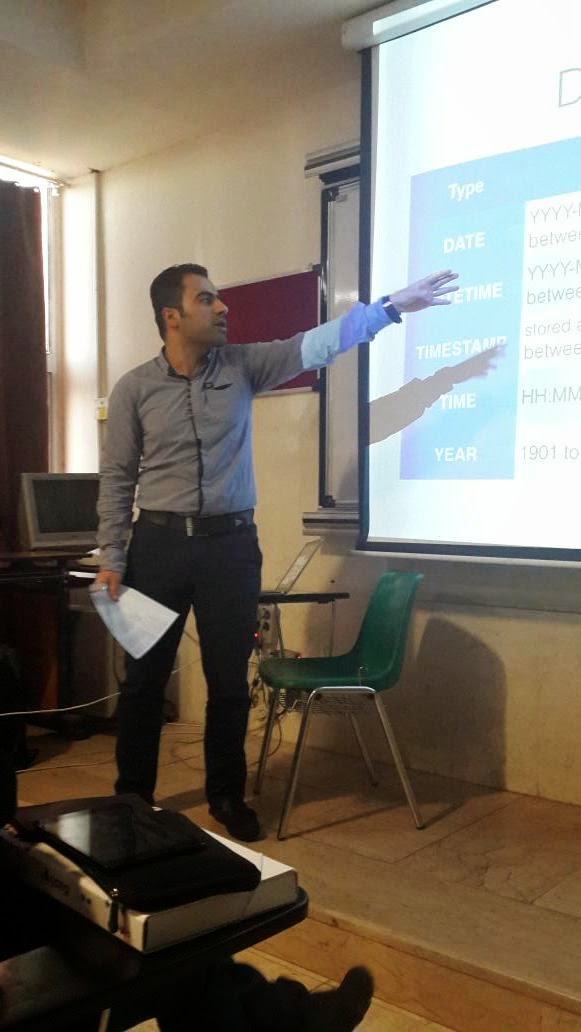 Saeid Zebardast at workshop Saeid Zebardast at workshop