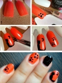 para unha Tutorial Decoração de Unhas Gato e patas Halloween 2013 nails Tutorial Decoração de Unhas Gato e patas Halloween 2013
