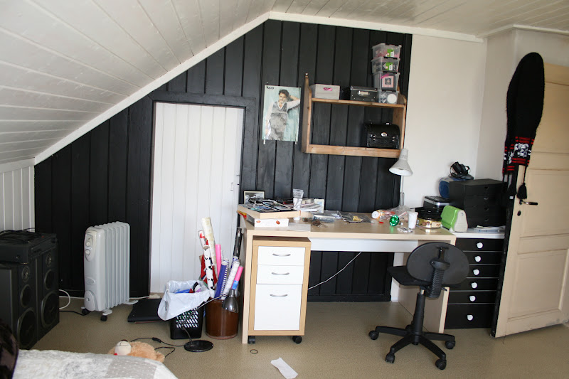 Bentes interiør og oppussing: makeover marias rom (hobbyrom)