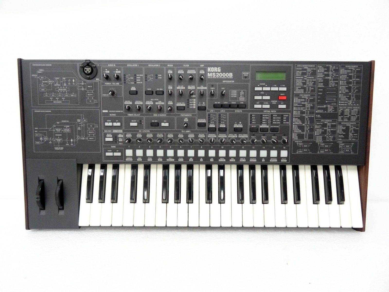 MATRIXSYNTHB MS2000B Virtual Analog Synthesizer Vocoder w/Orig Hard Case SN 001434