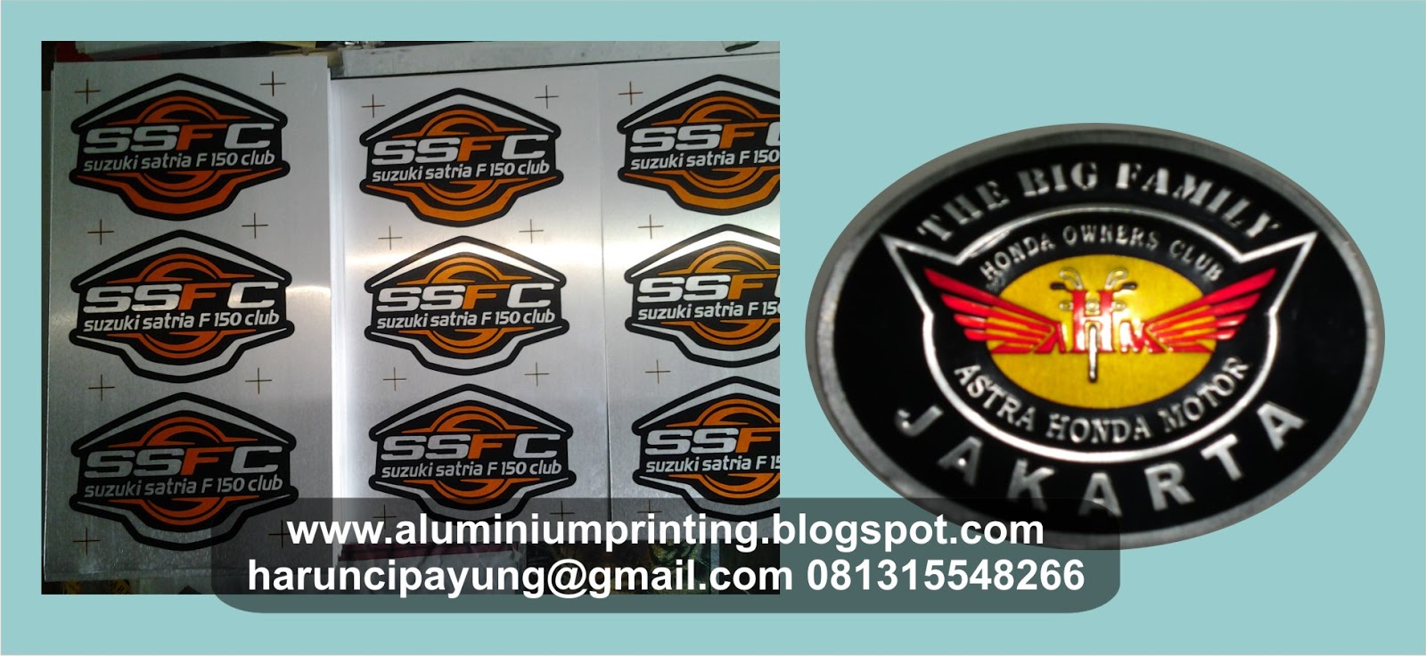 ALUMINIUM PRINTING JAKARTA SUPPLIER STICKER ALUMINIUM JAKARTA