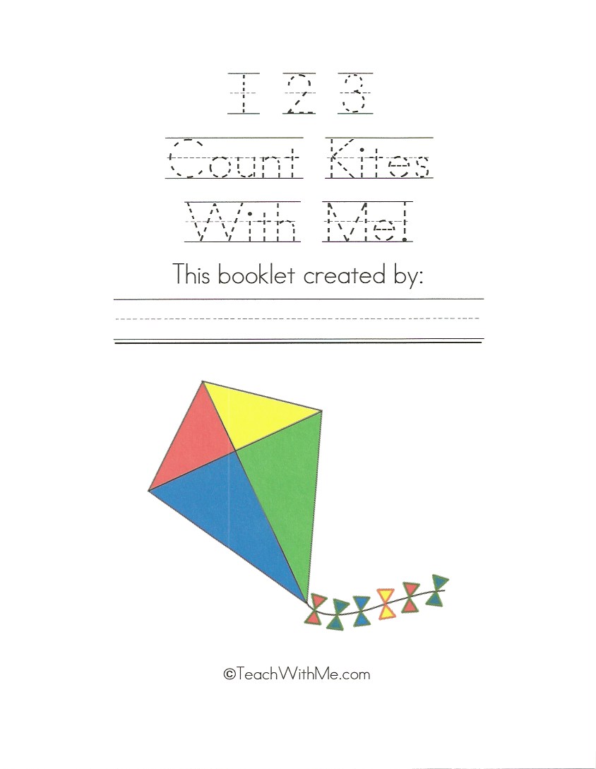 123 Count Kites With Me Classroom Freebies