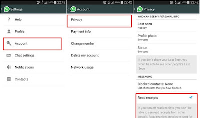 Inilah Cara Menonaktifkan Centang Biru WhatsApp di Android Inilah Cara Menonaktifkan Centang Biru WhatsApp di Android