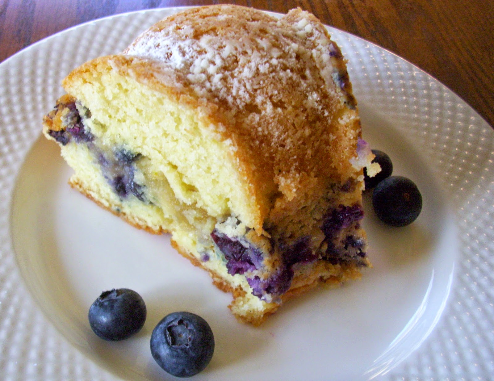 Flavors by Four Blueberry Almond Sour Cream Coffee Cake