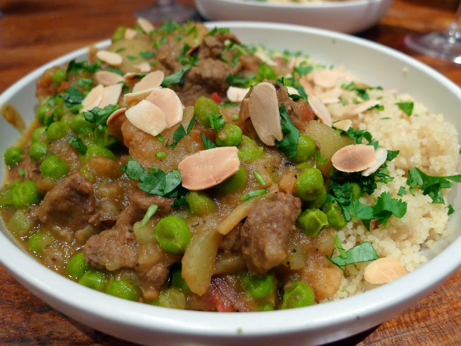 Culinary Adventures in London Beef & Pea Tagine