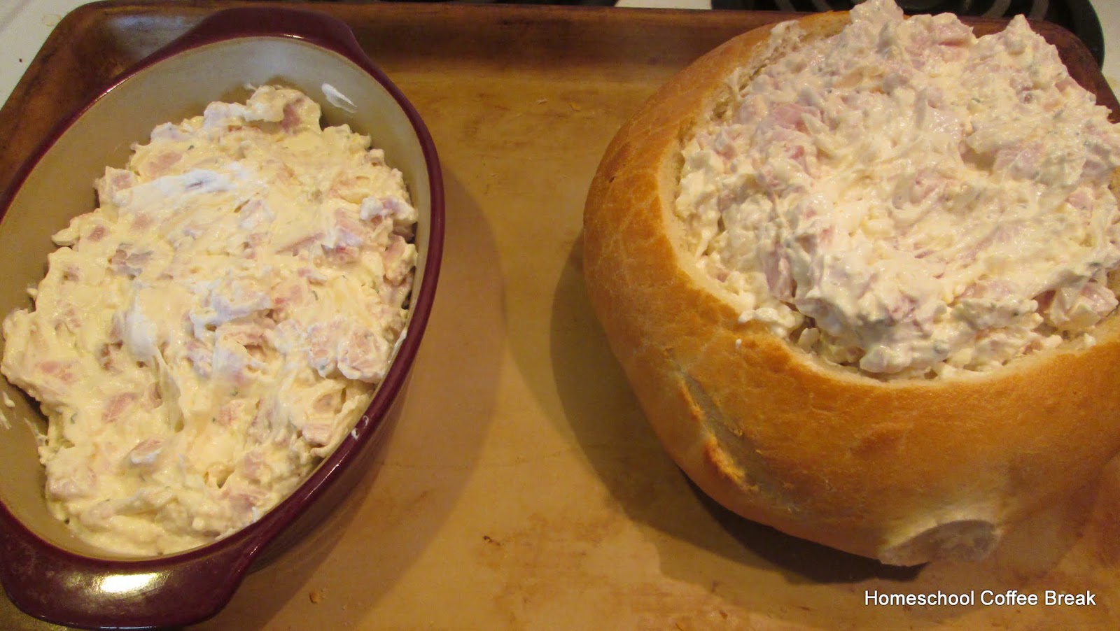 HS Coffee Break Ham and Swiss Dip Bread Bowl