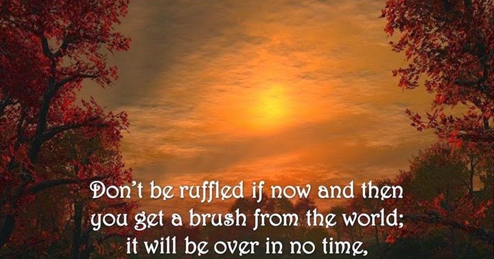 Be Sincere.......Blame None!