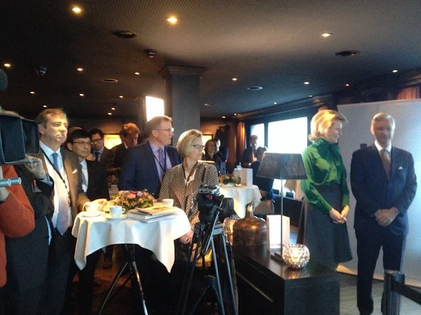 UN secretary-general Ban Ki-Moon - Queen Mathilde and King Philippe of Belgium at the World Economic Forum 2016 in Davos, Switzerland.