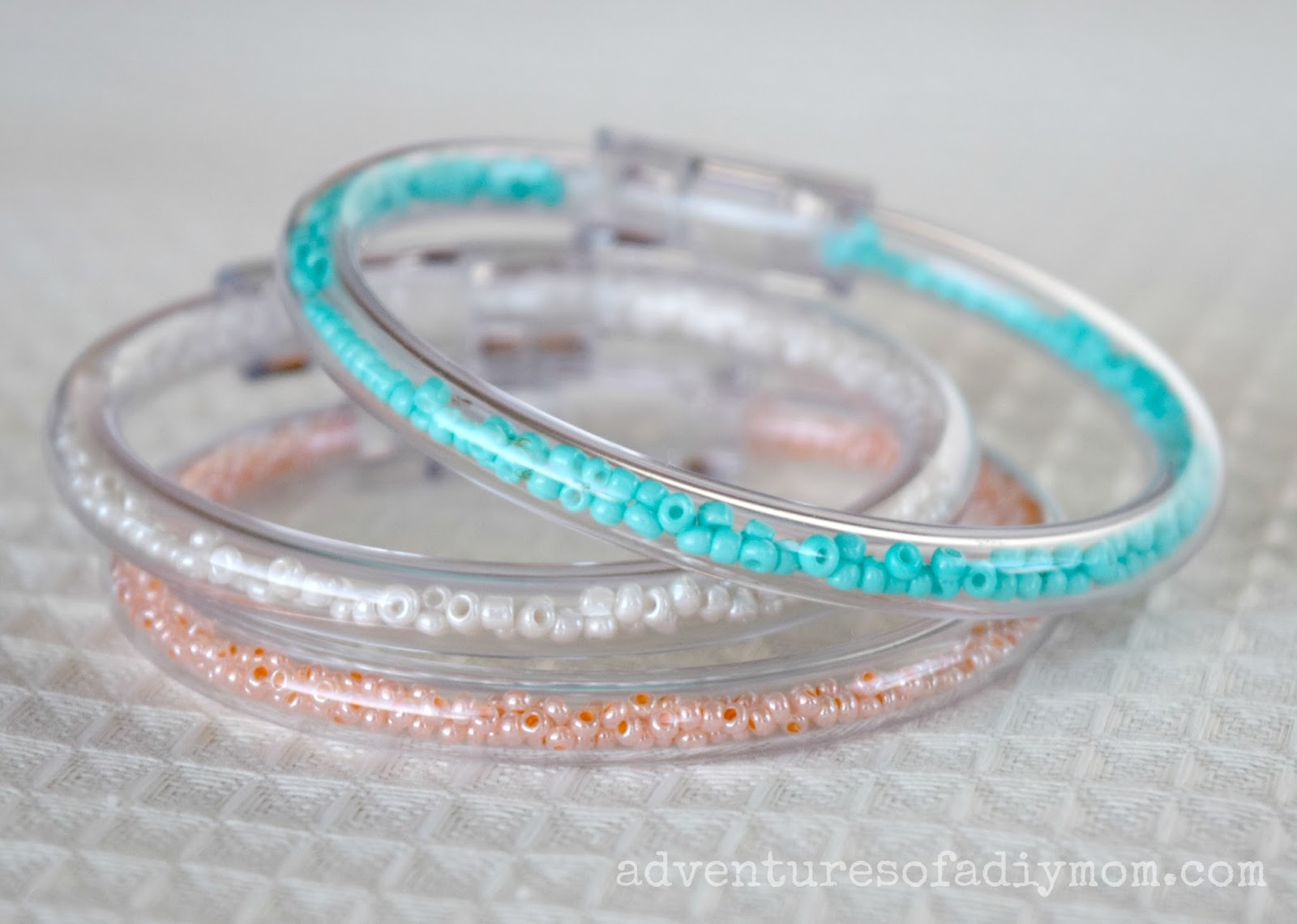 Clear Tube Seed Bead Bracelets Adventures of a DIY Mom