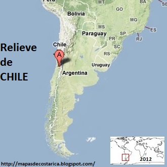 Mapa de Relieve de CHILE, Google Maps Mapa de Relieve de CHILE, Google Maps