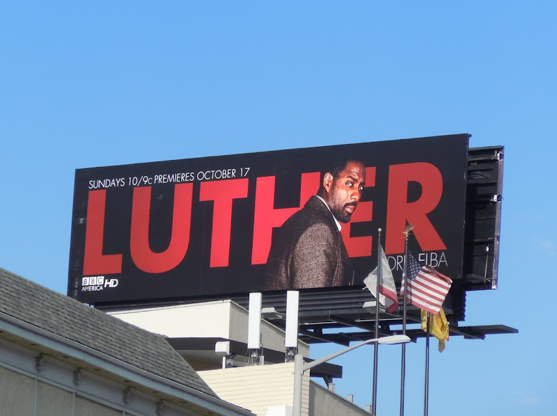 Idris Elba Luther TV billboard