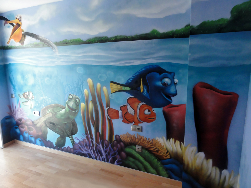 Berok Graffiti mural profesional en Barcelona: marzo 2012