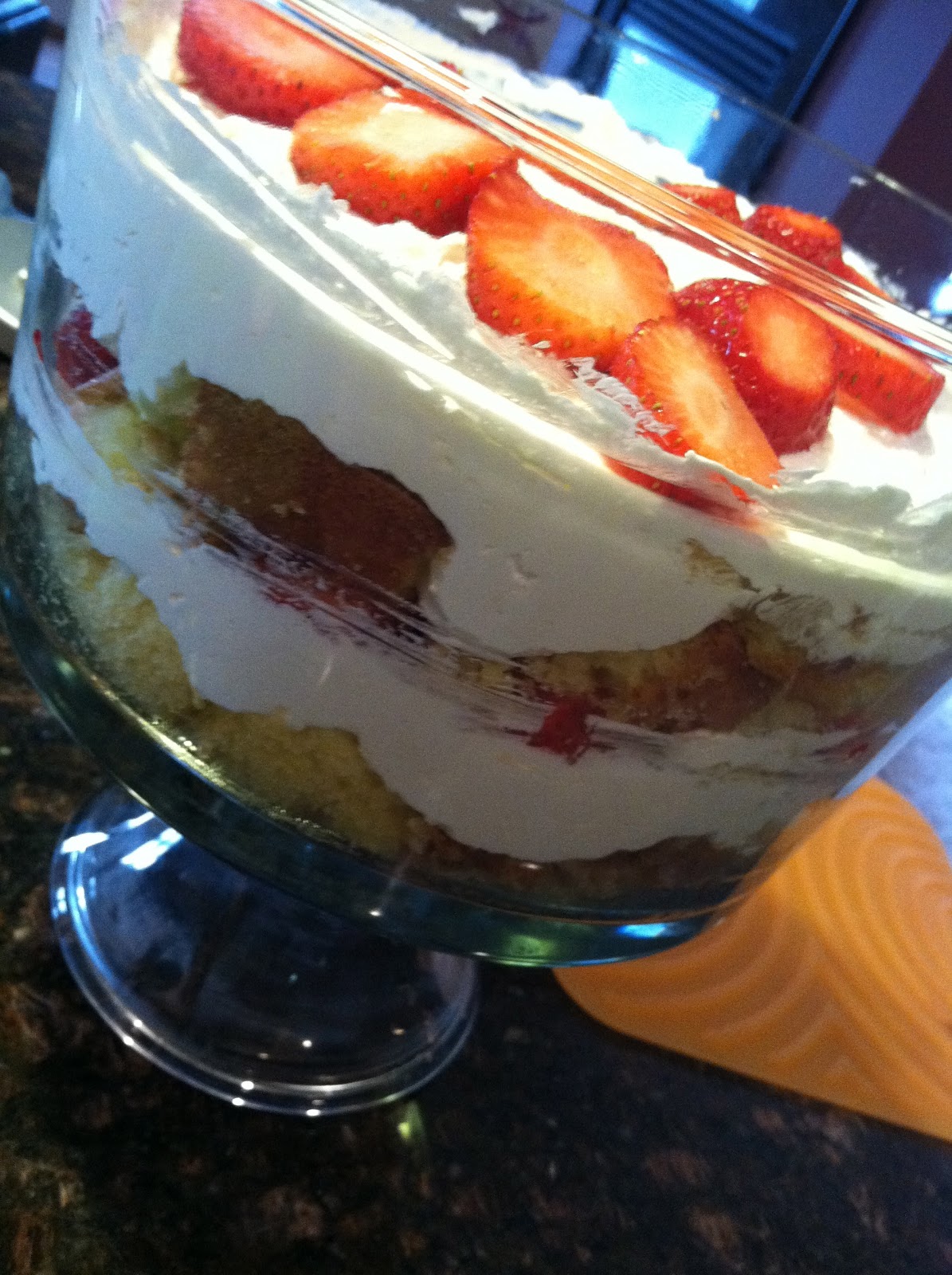 365 Days of Pins Day 17 Paula Dean's Strawberry Shortcake Trifle