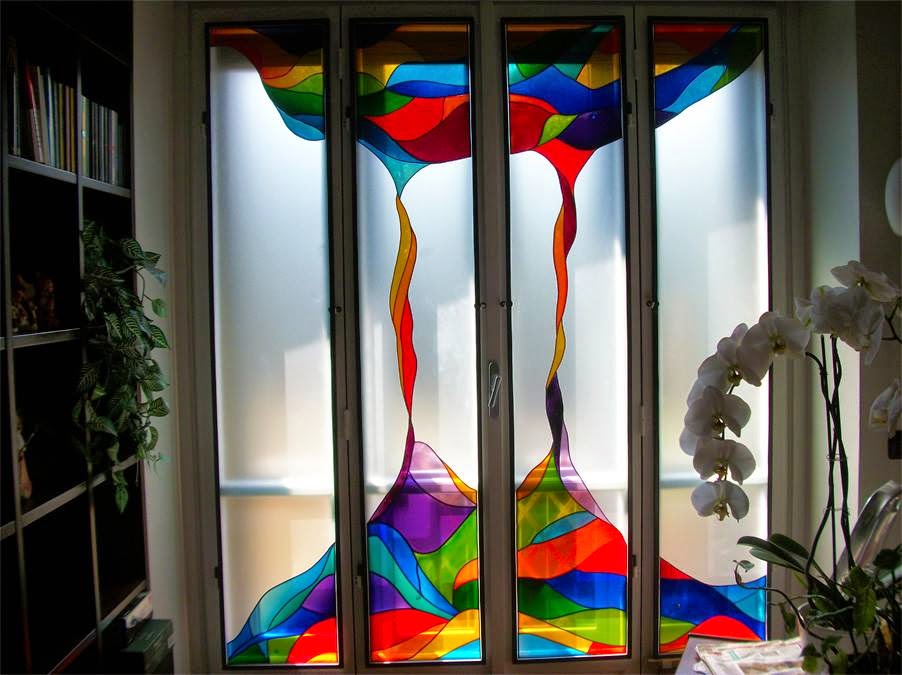 EricaClock VETRI ARTISTICI D'INTERNI Interior art glasses