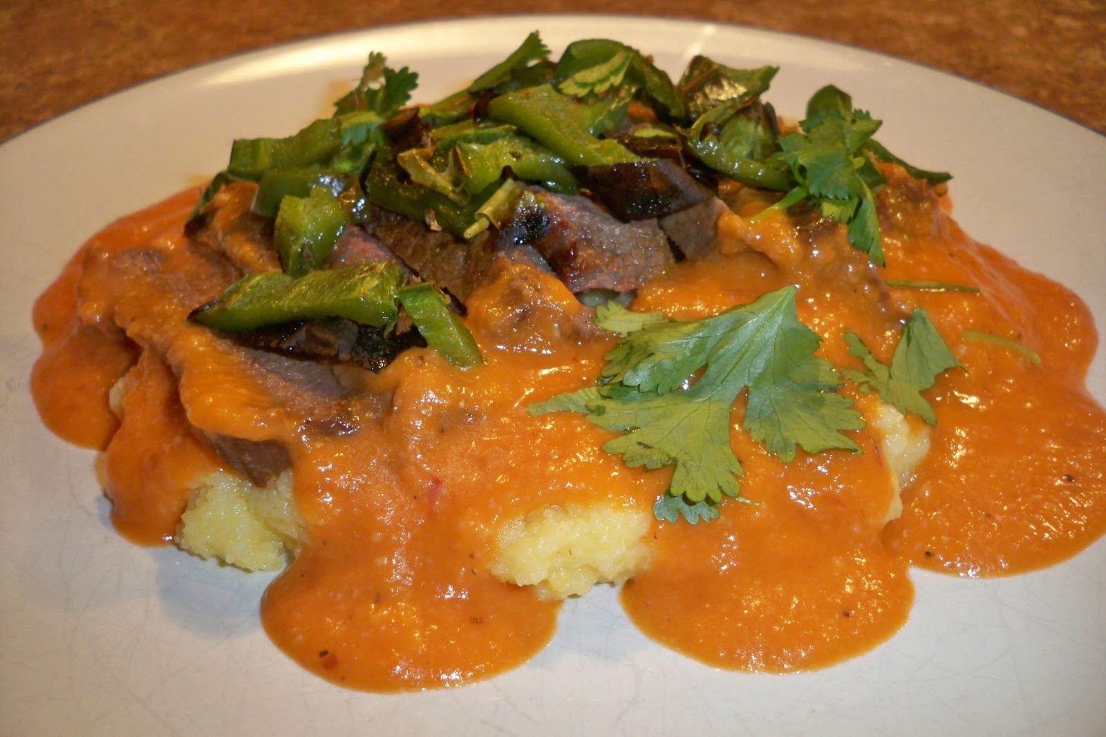 Lee Cooks, Margy Eats Jalapeno Steak and Cheesy Polenta