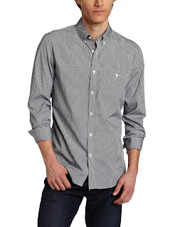 Calvin Klein Slim-Fit Long-Sleeve Shirt grey